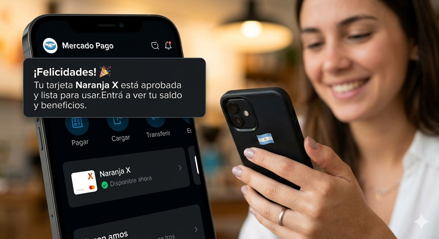 Notificación de aprobación tarjeta de crédito